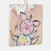 豚が飛ぶとき、魔法の子豚 セラミックオーナメント (右)