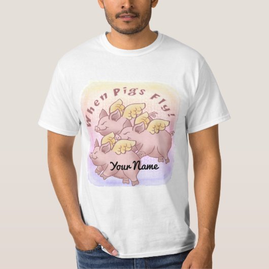 豚が飛ぶとき Tシャツ (正面)