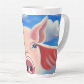 豚が飛ぶ時 カフェラテマグ (右アングル)