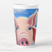 豚が飛ぶ時 カフェラテマグ (正面)