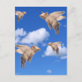 豚が飛ぶ時 ポストカード (正面)