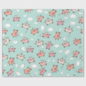 豚が飛ぶ時 ラッピングペーパー (フラット)