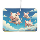 豚が飛ぶ面白い翼のある豚 カーエアーフレッシュナー (裏面)