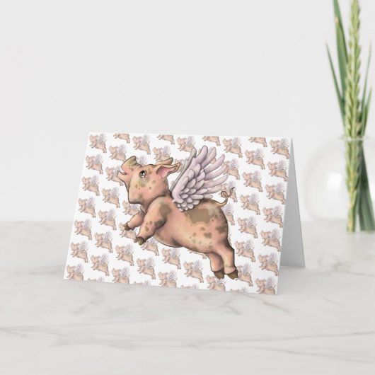 豚が飛ぶ カード (正面)