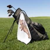 豚が飛ぶ ゴルフタオル (グリーン)