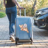 豚が飛ぶ シール (スーツケースインサイチュ)