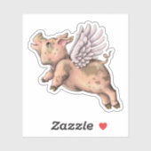 豚が飛ぶ シール (シート)