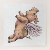 豚が飛ぶ ジグソーパズル (横)