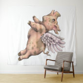 豚が飛ぶ タペストリー (インサイチュ(横))