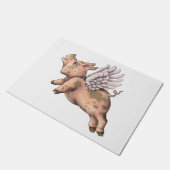 豚が飛ぶ ドアマット (アングル)