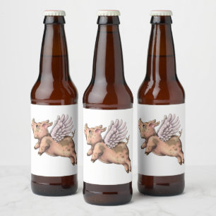 豚が飛ぶ ビールラベル