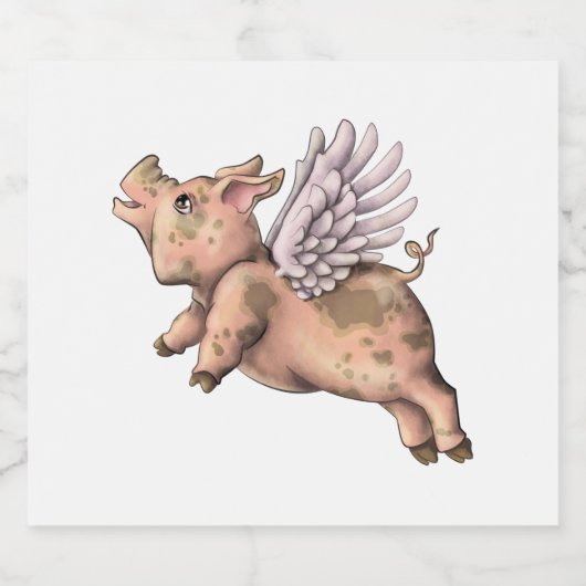 豚が飛ぶ ビールラベル (シングルラベル)