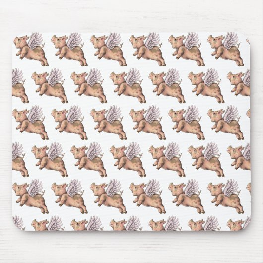 豚が飛ぶ マウスパッド (正面)