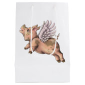 豚が飛ぶ ミディアムペーパーバッグ (裏面)