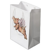 豚が飛ぶ ミディアムペーパーバッグ (裏面アングル)