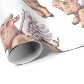 豚が飛ぶ ラッピングペーパー (ロールコーナー)