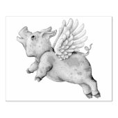 豚が飛ぶ ラバースタンプ (インプリント)