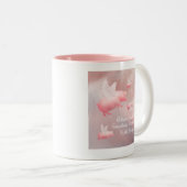 豚が飛ぶ – 信じられないほどの日2トーンのコーヒーマグ ツートーンマグカップ (正面右)