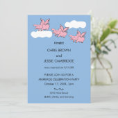 豚が飛んだら結婚するなんて、ついに結婚したね 招待状 (スタンド正面)