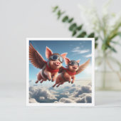 豚が飛んだ！飛ぶ豚の招待状、達成証明 招待状 (スタンド正面)