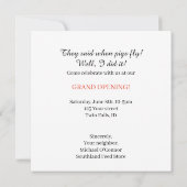 豚が飛んだ！飛ぶ豚の招待状、達成証明 招待状 (裏面)