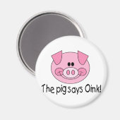 豚が鳴く マグネット (正面/裏面)