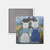 豚ご夫妻 マグネット (正面/裏面)