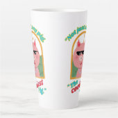 豚だけでなく豚もクール カフェラテマグ (正面)