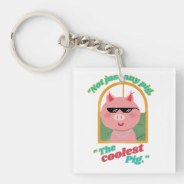 豚だけでなく豚もクール キーホルダー