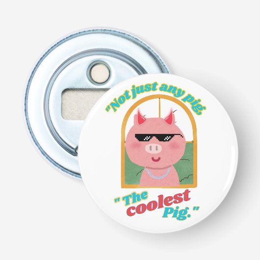 豚だけでなく豚もクール 栓抜き (正面)