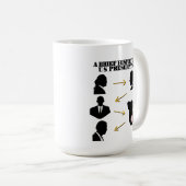 豚としてのトランプ:米国の大統領の短い歴史 コーヒーマグカップ (正面右)