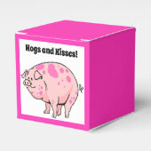 豚とキスかわいい豚の豚の漫画 フェイバーボックス (正面サイド)