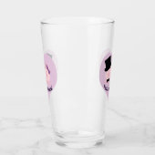 豚とキスかわいい豚カップル タンブラーグラス (左)