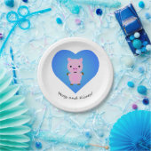 豚とキス豚 ペーパープレート (パーティー)