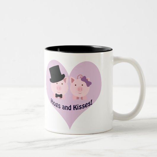 豚とキス! ツートーンマグカップ (右)