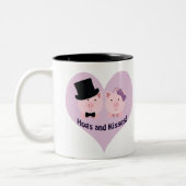豚とキス! ツートーンマグカップ (左)