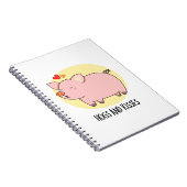 豚とキス 面白い豚の駒  ノートブック (右側)