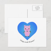 豚とキス Pig シーズンポストカード (正面/裏面)
