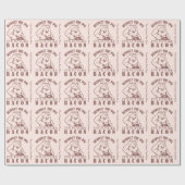 豚とベーコンの色カスタム包み紙 ラッピングペーパー (フラット)