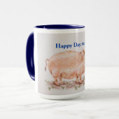 豚とロビン – マグカップ、 マグカップ (正面左)