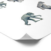 豚と男性のポスター ポスター (角)