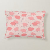 豚と花 アクセントクッション (裏面)