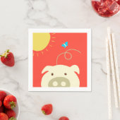 豚と蝶 スタンダードカクテルナプキン (インサイチュ)