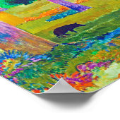 豚と馬の風景ゴーギャン ポスター (角)