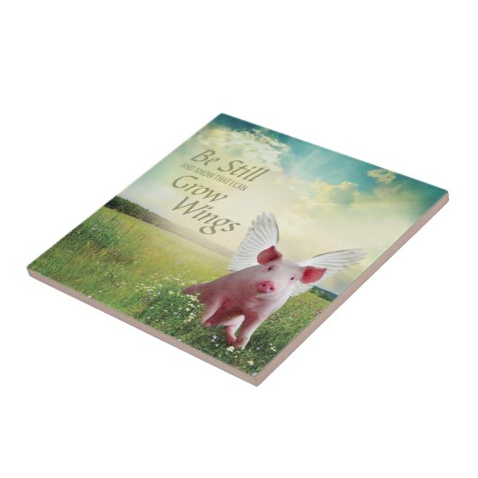 豚に対する信仰 タイル (側面)