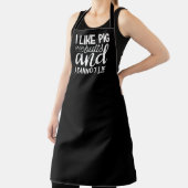 豚のお尻私はBBQ大きな黒エプロン嘘をつくことができない エプロン (インサイチュ)