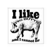 豚のお尻 ラバースタンプ (インプリント)