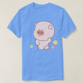 豚のぽちゃぽちゃぽちゃぽちゃと揺れる(6) Tシャツ (デザイン正面)