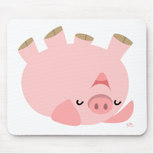 豚のようおもしろいのmousepadを持っています マウスパッド