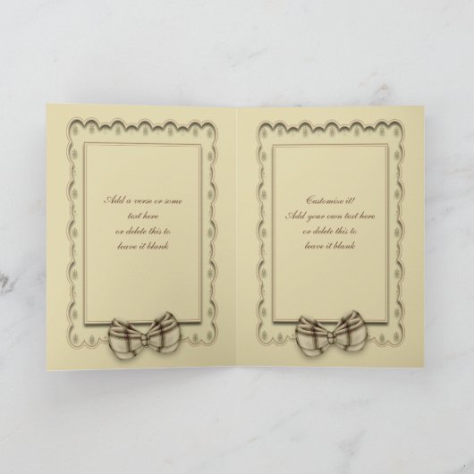 豚のようなおよびIのヴィンテージの写真撮影の挨拶状 カード (内部)